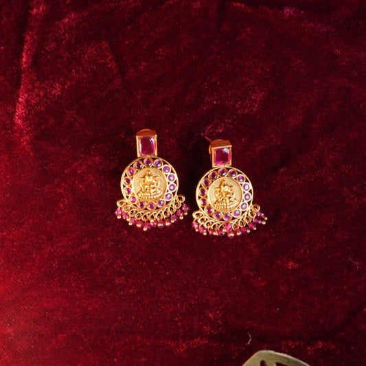 Temple Laxmiji stud earrings