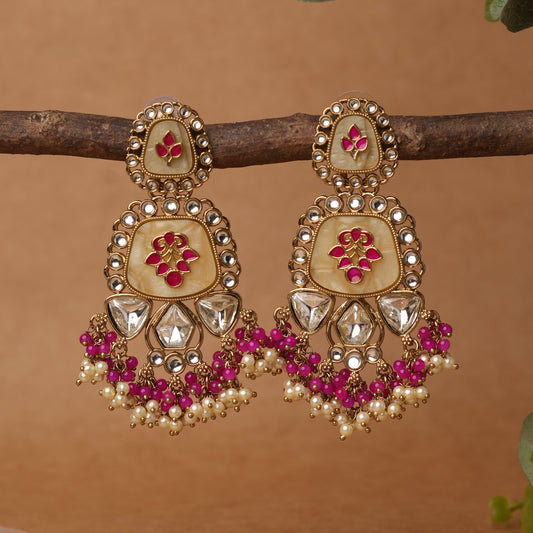 Pink Drop Earrings