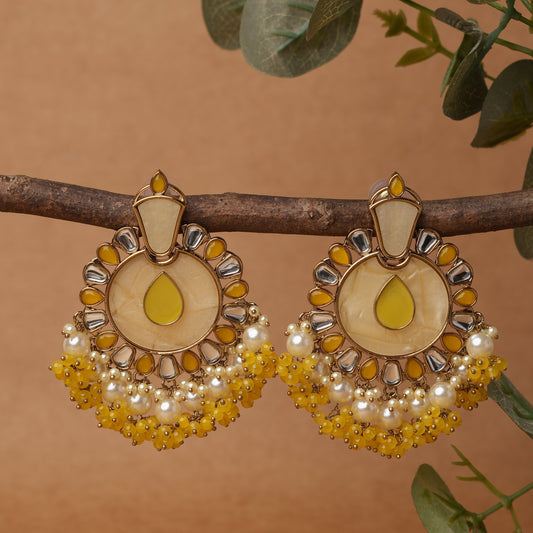 Yellow Drop Earrings