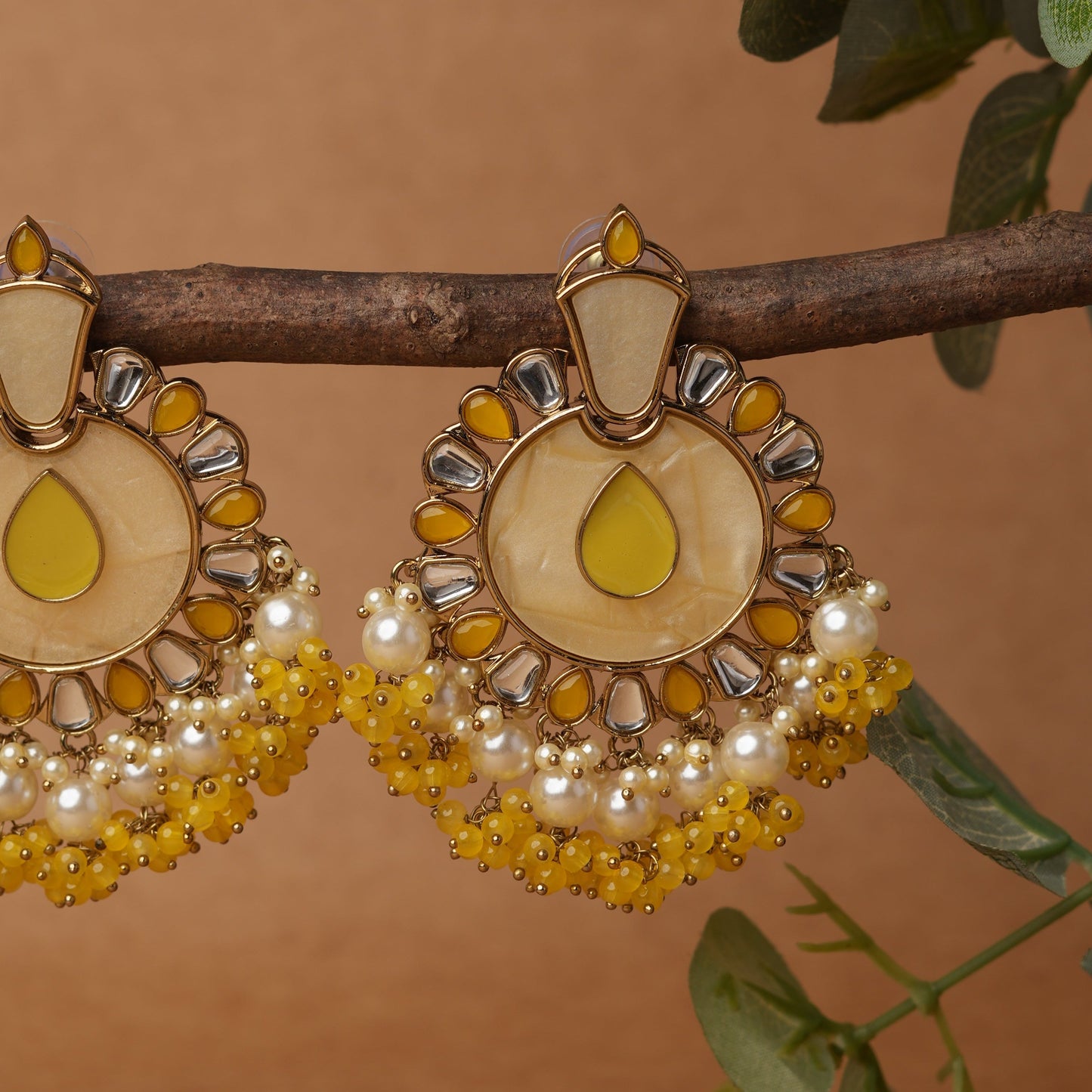 Yellow Drop Earrings