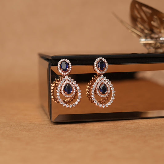 AD Drop Earring Blue