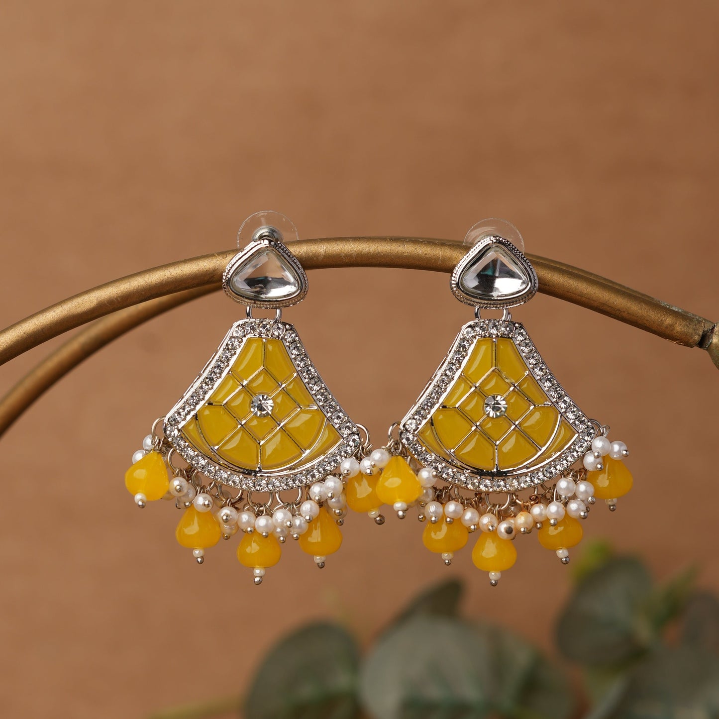 Kundan Drop Earrings