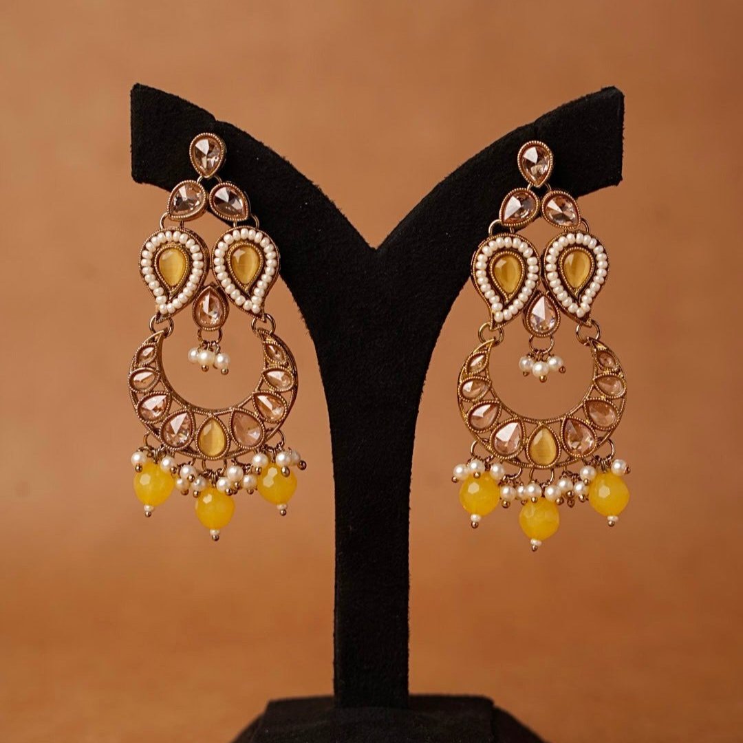 Yellow Jhumkas