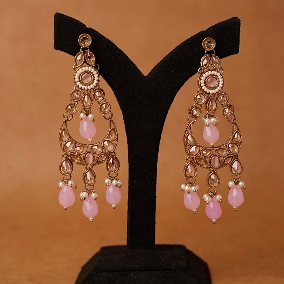 Long Pink Jhumka