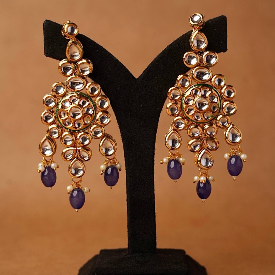 Kundan Drop Earrings